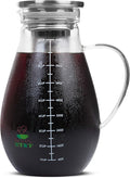 BTaT- Cold Brew Coffee Maker Iced Coffee Maker 2 Liter (2 Quart 64 oz) Iced Tea Maker Cold Brew Maker Tea Pitcher Coffee Accessories Iced Tea Pitcher Cold Brew System Cold Brew Pitcher