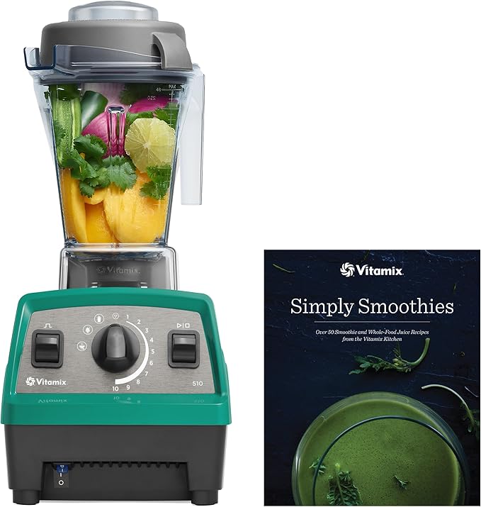 Vitamix Propel 510 Blender with Simply Smoothies Cookbook 3 Preset Blending Programs Professional-Grade 48-oz Container Emerald