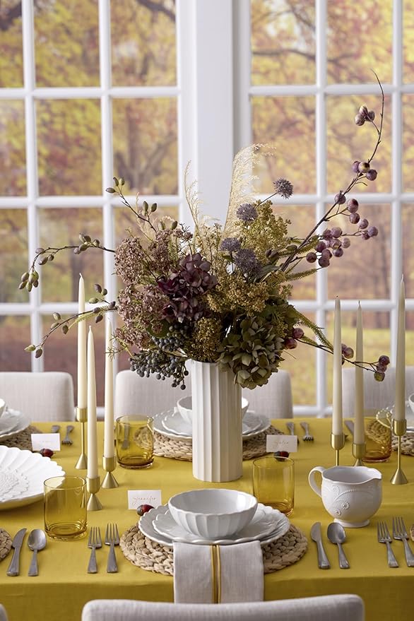 Lenox Stoneware Dinnerware Sets French Perle Scallop 12-Piece Dinnerware Set for 4 Service For 4 Dishwasher Safe Dishware White Dishes Set Stoneware Dinner Plates and Bowls Sets (White 12 Piece)