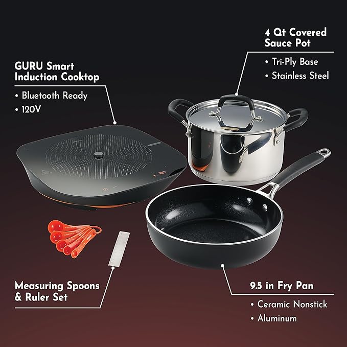 Tramontina Guru Smart Induction Cooktop Starter Set 81502/000DS