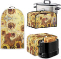 Appliance Covers for Kitchen Counter Rooster Toaster Cover Sunflower Toaster Covers 2 Slice Wide Slot Blender Covers Washable Dust Cover Kitchen Appliance Covers Slow Cooker Cooker Cover