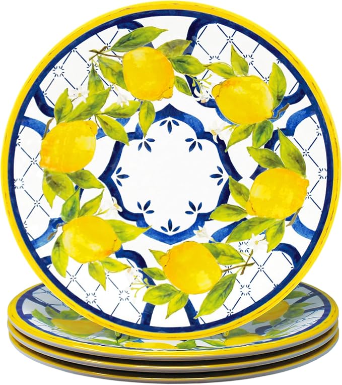 Le Cadeaux 12 Piece Luxury Melamine Dinnerware Set Service for 4 (Palermo)