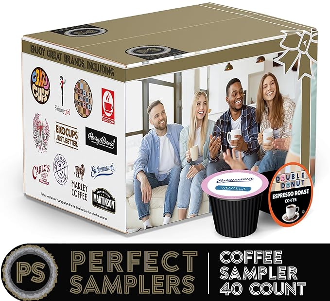 Coffee Pods Variety Pack Sampler Coffee Lovers Single-Serve Capsules &amp Pods For Keurig K Cup Machines Assorted Variety Pack 40 Count