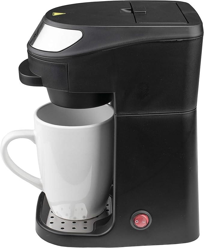 Brentwood TS-111BK Single Serve Coffee Maker with Mug 1 milliliters Black