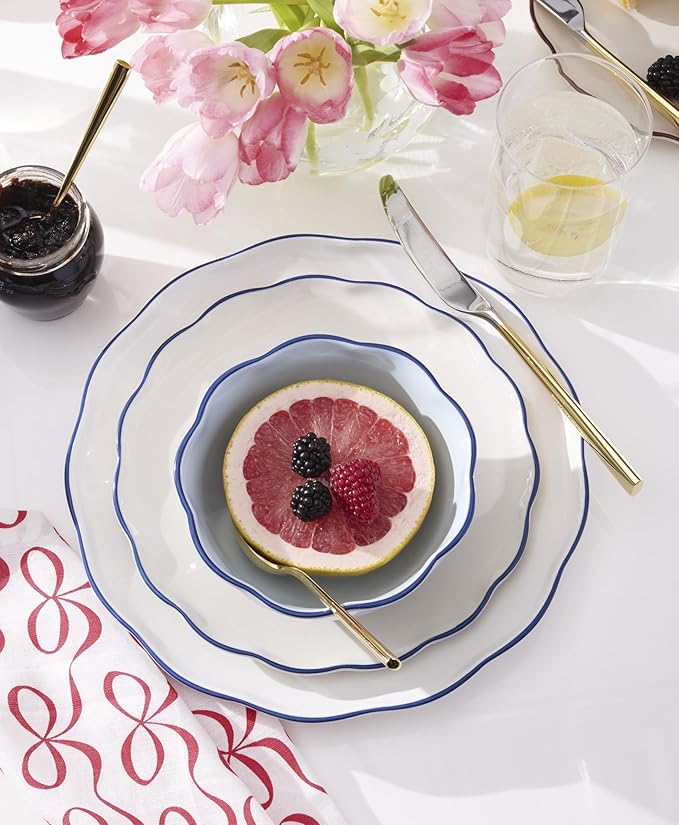 kate spade new york Garden Party 16-Piece Dinnerware Set Blue