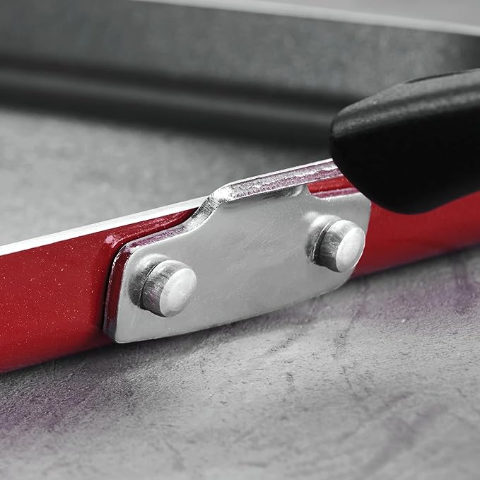 3 pc aluminum nonstick fry pan and griddle set – metallic red