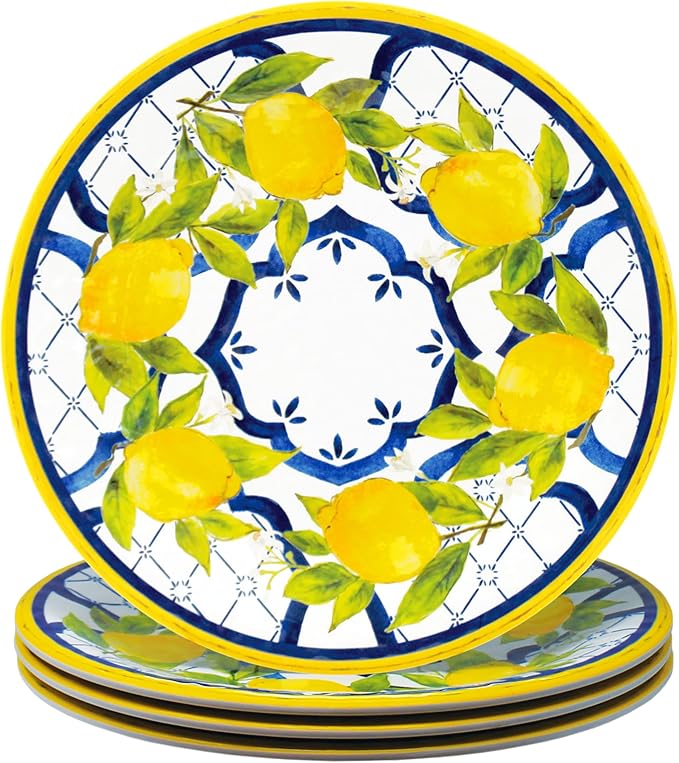 Le Cadeaux 12 Piece Luxury Melamine Dinnerware Set Service for 4 (Palermo)