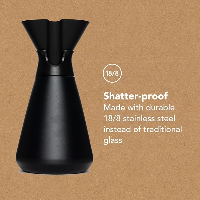 MiiR New Standard Carafe 33oz Shatterproof Durable Double-Wall Vacuum Insulated Coffee Carafe for Pour Over Coffee