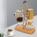 400ML Coffee Maker Belgian Luxury Royal Family Balance Syphon Coffee Maker Belgium Siphon Brewer Elegant Design Retro-Style Gravity Vintage Coffee Maker Vacuum Brewing System Copper