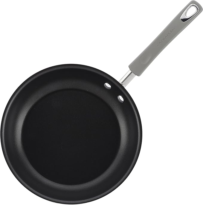 Rachael Ray Brights Nonstick Cookware Pots and Pans Set 14 Piece Sea Salt Gray