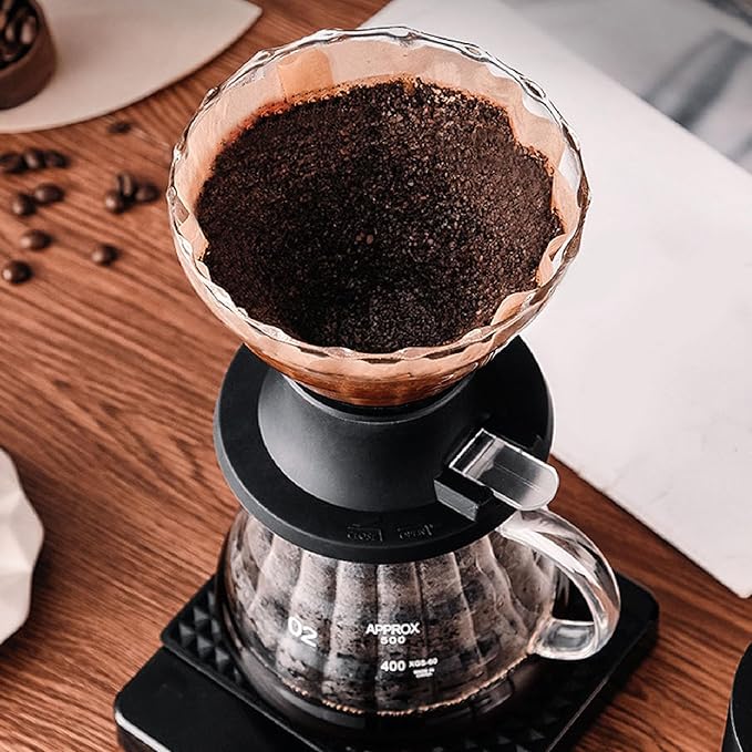 Pour Over Cone Coffee Dripper Prevent Fall Off Pour Over Coffee Dripper High Temperature Resistance Easy Cleansing for Immersion Extraction for Home Use