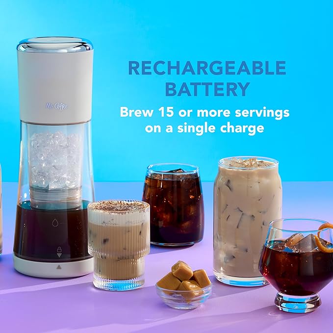 Mr. Coffee® Express Cold Brew Coffee Maker 10-Minute Cold Brew Coffee Machine Oat Milk