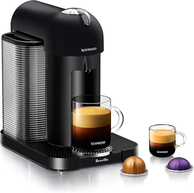 Nespresso Vertuo Coffee and Espresso Machine by Breville Matte Black (Renewed)