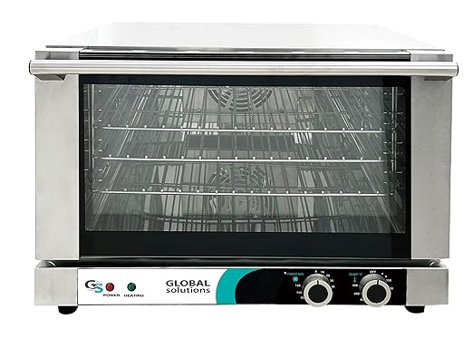 GS1740 Countertop Convection Oven Quarter Size 18 3/4 Width x 19 7/8 Depth x 15 Height Heavy Duty Stainless Steel Construction NSF 1440W