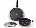 Sumeet NonStick Sparkle Induction Cookware Set of 2 Pcs (Tawa - 26.5Cm Kadhai - 22Cm - 2 Ltr)