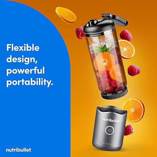 nutribullet Flex Portable Blender NBPB50200 Gunmetal Gray