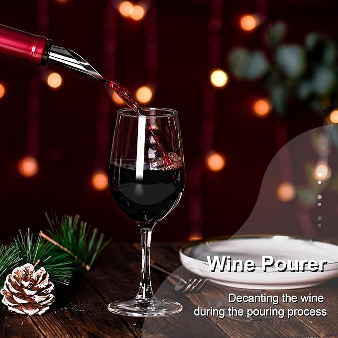 Roter Mond Retro 2 Slice Toaster + Electric Wine Opener Set for Merry Christmas
