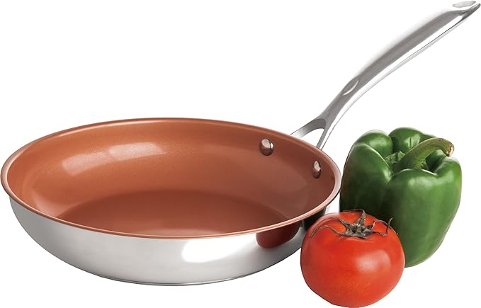Redwood Copper 7 Piece Stainless Steel Cookware Set with Ceramic Titanium Non Stick 1