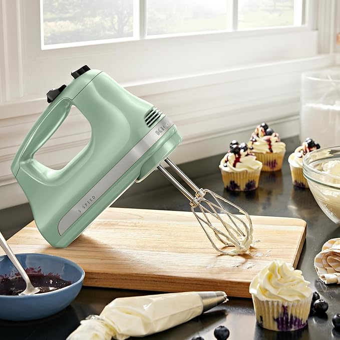 KitchenAid K400 Variable Speed 56oz Blender &amp 5-Speed Ultra Power Hand Mixer - Pistachio