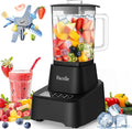 Smoothie Blender Facelle Countertop Blender for Kitchen 55 oz Glass blender for smoothies and Shakes Licuadora Smoothie maker with touchscreen 3+P Speeds Cleaning brush ＆ removable SS304 blade