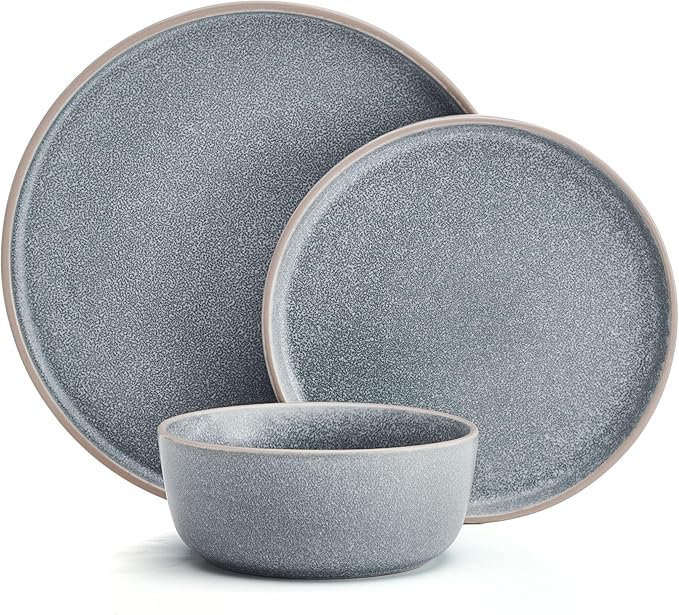 Pfaltzgraff Victoria 12 Piece Dinnerware Set Servie for 4 Blue