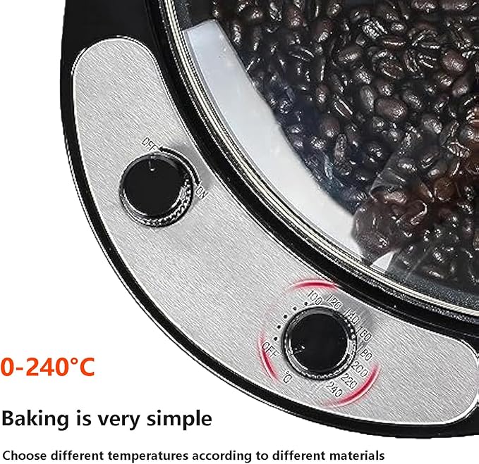 45° Electric Coffee Roaster Machine Coffee Roaster With High Capacity And Angled Design Food Burner Kitchen Cooking ToolCafe Shop Restaurant Home Kitchen Commercial Use