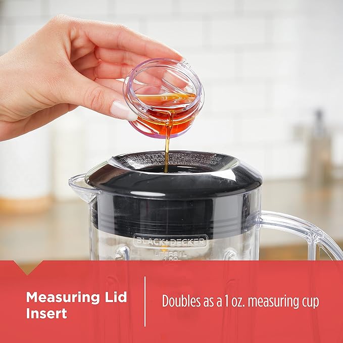 BLACK+DECKER Crush Master Blender 10-Speeds with Stainless Steel Blades Black BL2010BP