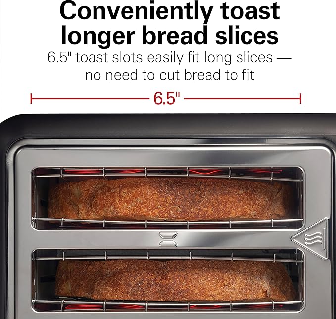 Hamilton Beach 2 Slice Extra Long Slot Toaster and Electric Can Opener Bundle with Sure-Toast Technology and Smooth Edge Lid Cutting