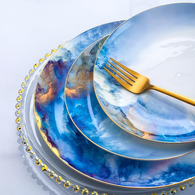 70 Pcs Top Ceramic Bone China Dinnerware Set Fine China Dinnerware Sets Ceramic Tableware Set Chinese Gifts