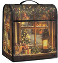 cfpolar Kitchen Aid Mixer Cover Compatible with 6-8 Quarts Christmas Tree Xmas Balls Stand Mixer Cover Kitchen Aid Mixers Accessories Appliance Organizer Bag Dust Covers with Zipper Pocket