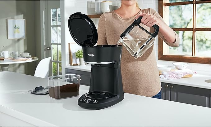 MR. COFFEE 12-Cup Programmable Coffeemaker Brew Now or Later Black