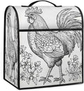 cfpolar Kitchen Aid Mixer Cover Compatible with 6-8 Quarts Animal Chicken Flower Retro Stand Mixer Cover Kitchen Aid Mixers Accessories Appliance Organizer Bag Dust Covers with Zipper Pocket