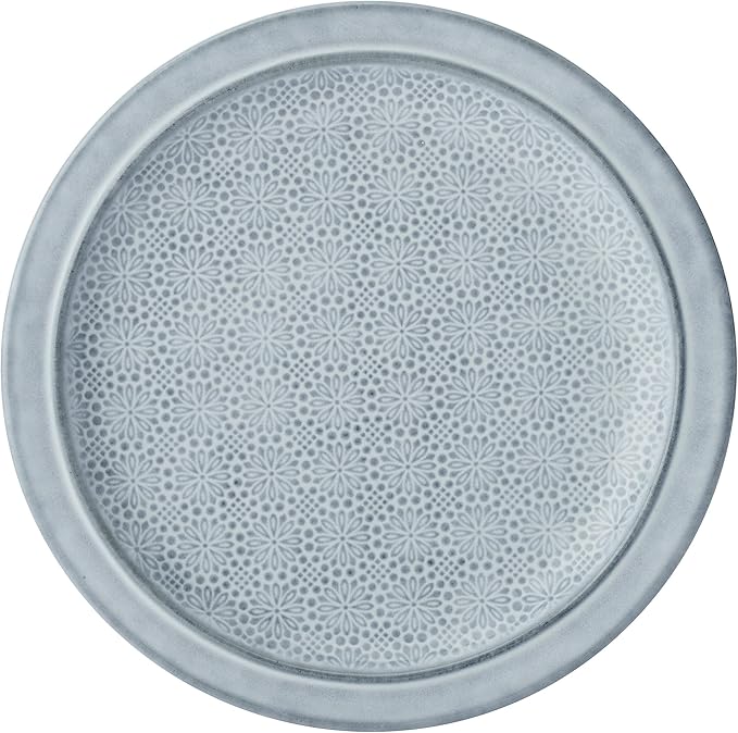Pfaltzgraff Blooming Meadow 12 Piece Plates Bowls Dinnerware Set Service for 4 Blue