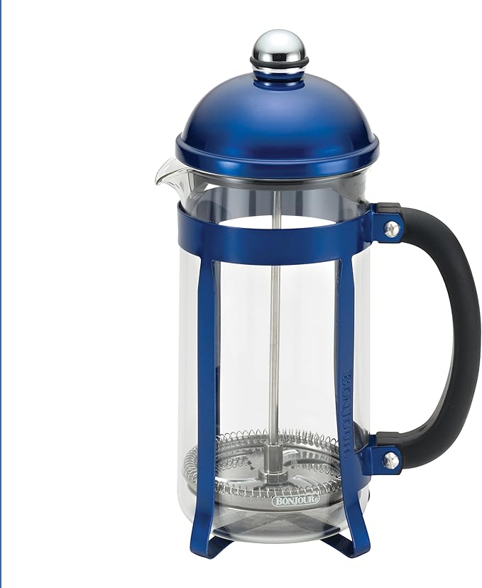 BonJour Coffee 8-Cup Maximus French Press Blue