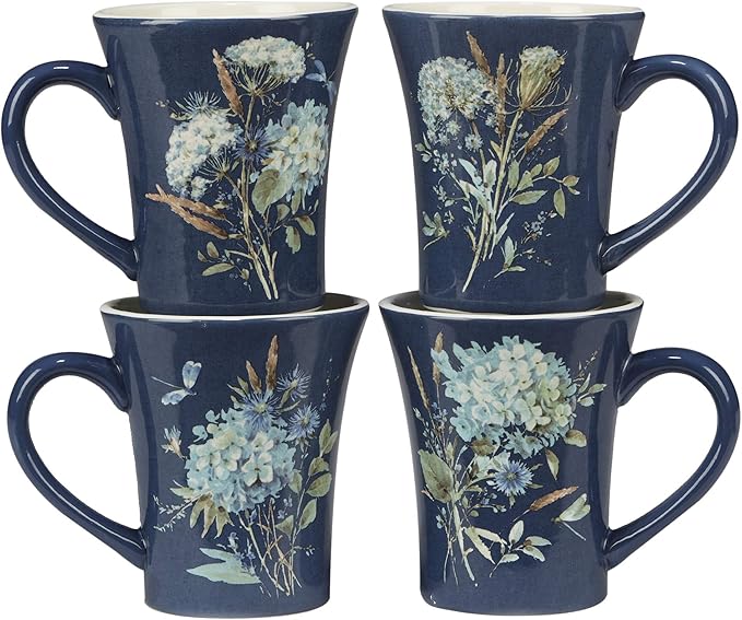 Certified International Bohemian Blue 16 pc Dinnerware Set Service for 4