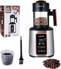 LUEUR Electric Coffee Bean Roaster Machine for Home Use 1500W Hot Air Coffee Roaster with Adjustable Timer Variable Heat &amp Air Fan Settings Chaff Collection Basket 100g Capacity