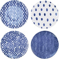 VIETRI Viva Santorini Collection Italian Dinnerware Sets (Dinner Plates Set of 4)