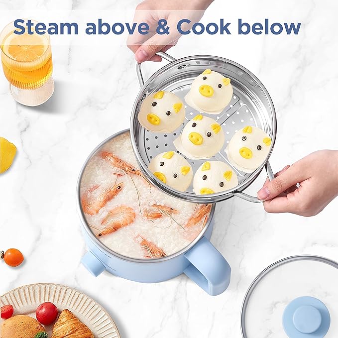 Topwit Hot Pot Electric &amp 1.2L Small Rice Cooker