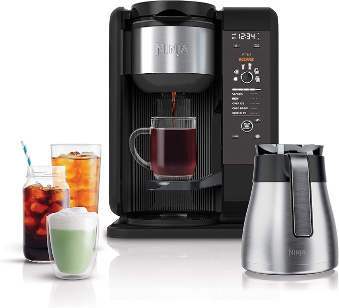 Shark Ninja CP307 Hot and Cold Brewed System W/Thermal Carafe Coffee Maker Black