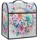Kitchen Aid Mixer Cover Rainbow Flower Stand Mixer Cover Compatible with 6-8 Quarts Stand Mixers Dust Covers with Zipper Pocket Foldable Washable Kitchen Aid Organizer Bag