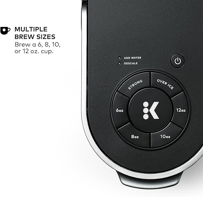 Keurig K-Supreme Single Serve K-Cup Pod Coffee Maker MultiStream Technology 4 Brew Sizes 66oz Dual-Position Removable Reservoir Black