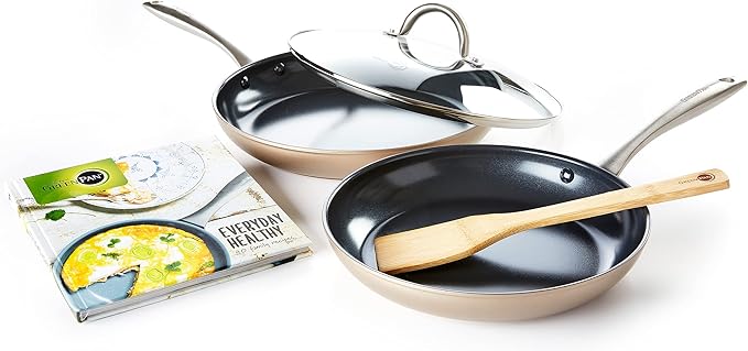 GreenPan Limited Edition 10th Anniversary 5pc Ceramic Non-Stick Cookware Set Bronze