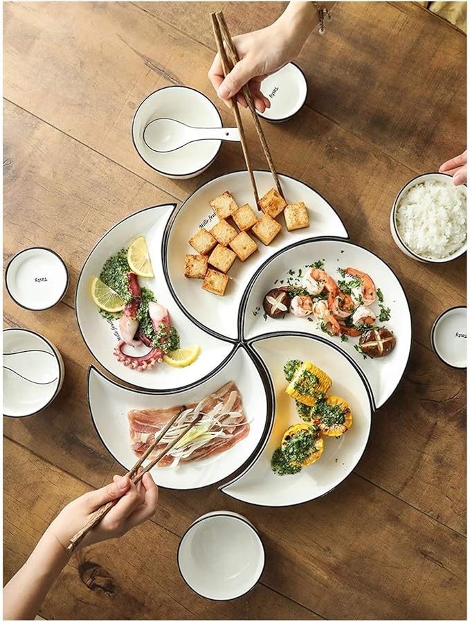 Elegant Dinnerware Set Dinner Plates Bowls Set Luxurious Dinnerware Full Service Set Bpa-Free Dishwasher Safe Gift Idea For Any Occasion
