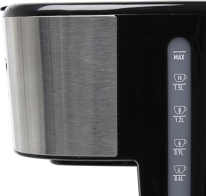 Haden Coffee Machine 12 Cup Programmable Drip Coffee Maker with Auto Shut-Off Function and Reusable Washable Water Filter Steel &amp Copper