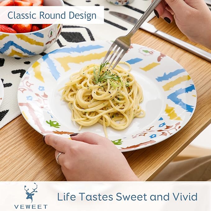 VEWEET Porcelain Dinnerware Set 52