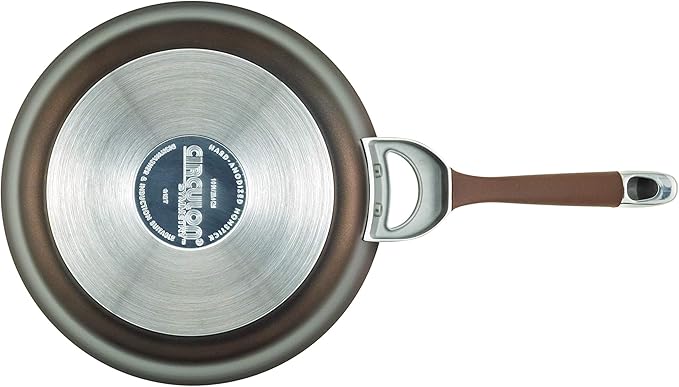 Circulon Symmetry Hard Anodized Nonstick Frying Pan Set / Fry Pan Set / Hard Anodized Skillet Set - 10 Inch and 12 Inch Brown