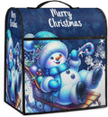 cfpolar Kitchen Aid Mixer Cover Compatible with 6-8 Quarts Christmas Snowman Candy Cane Stand Mixer Cover Kitchen Aid Mixers Accessories Appliance Organizer Bag Dust Covers with Zipper Pocket