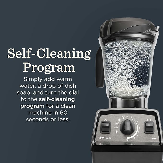 Vitamix Propel Series 750 Blender with Four Blending Programs Self-Cleaning Program Professional-Grade Blender for Smoothies Soups and More Stainless-Steel Blades 64 Oz Container Red