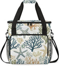 Starfish Beach Coffee Maker Travel Bag Cute Insulated Grocery Bag Travel Picnic Leakproof Cooler Bags With Shoulder Strap