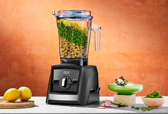 Vitamix A2500 Ascent Series Smart Blender Professional-Grade 64 oz. Low-Profile Container Black (Renewed Premium)